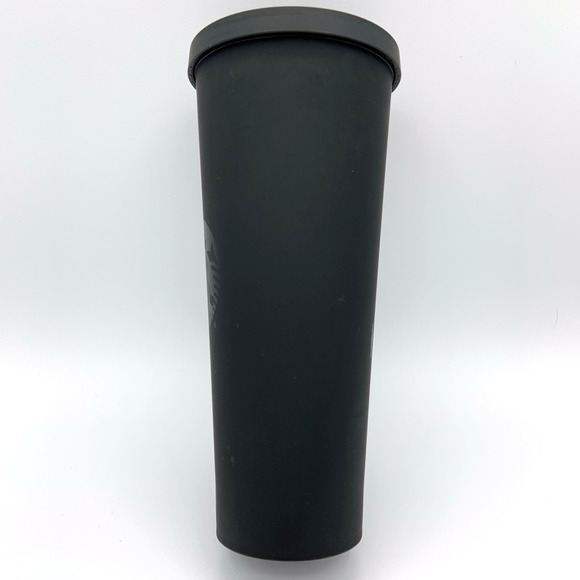 Starbucks 2015 Soft Touch Matte Black Venti Tumbler Cold Cup Acrylic Preppy City - Picture 3 of 12